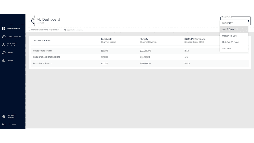filter you data by date