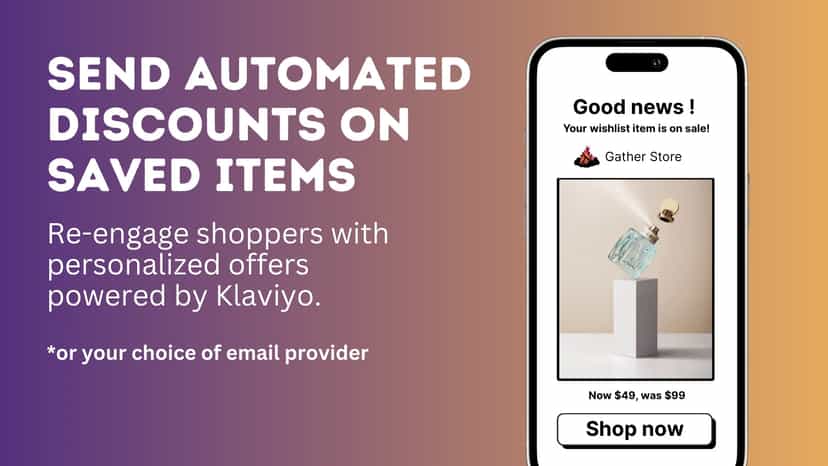 Trove sends automated Klaviyo emails with discounts when shopper