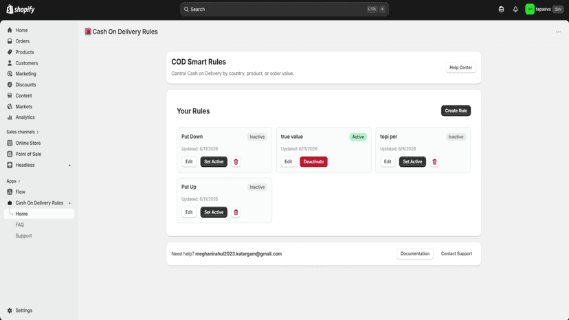 App Dashboard