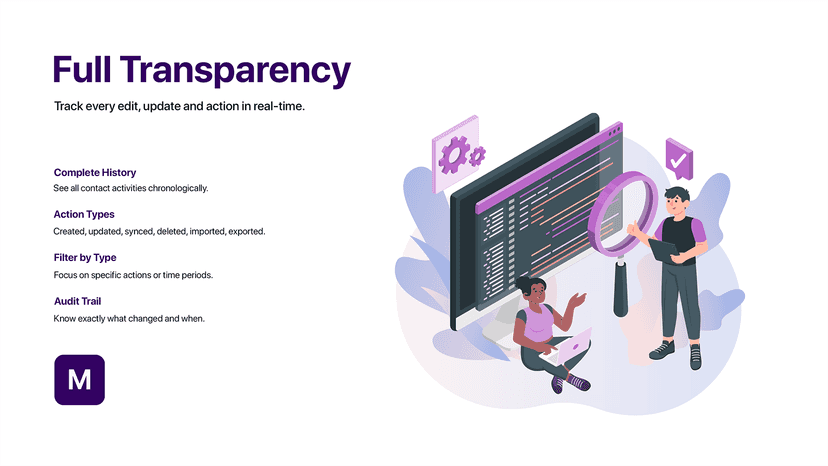 Transparent Action Logs