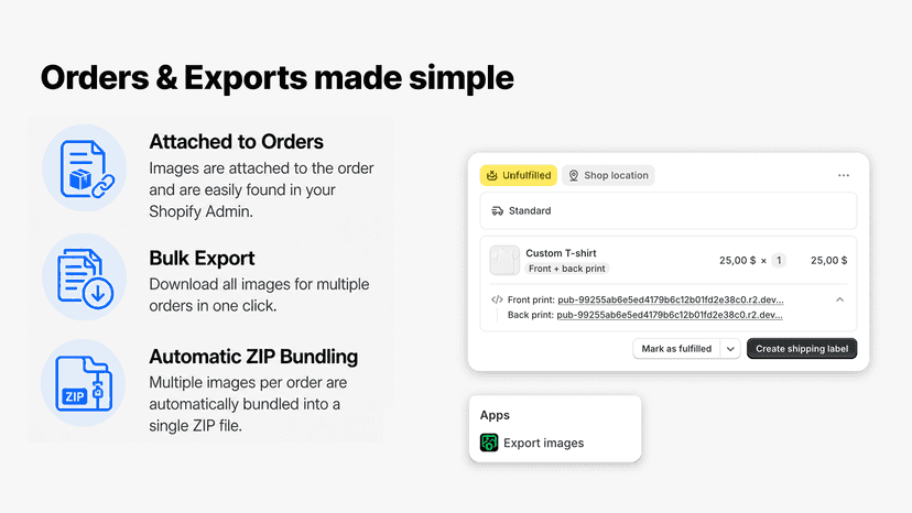 Orders & Exports made simple