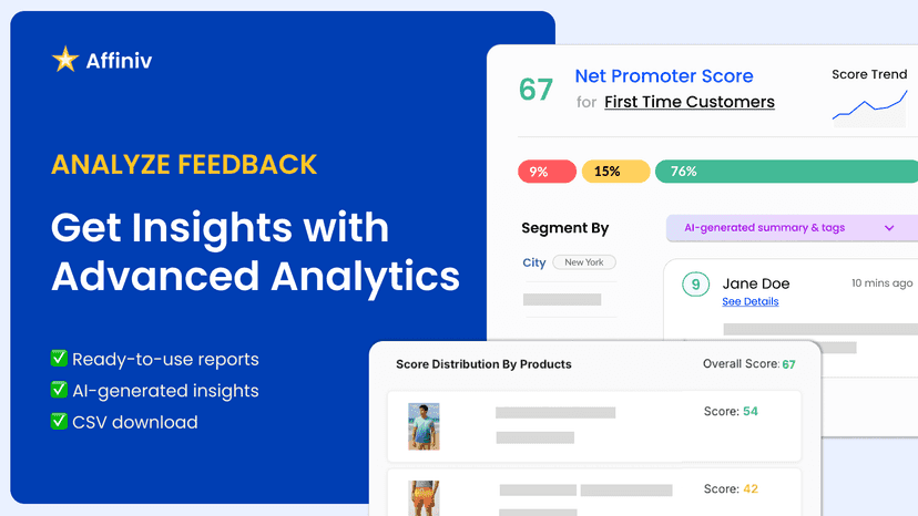 Get AI-powered insight and advanced feedback analysis reports