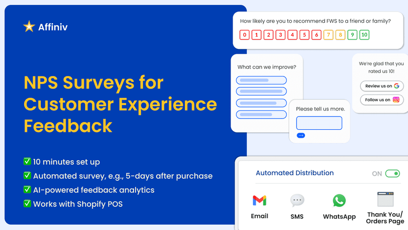 Net Promoter Score (NPS) Survey for Feedback and Insights