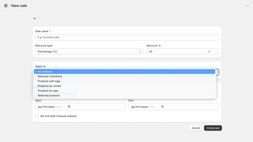 multi discount setting