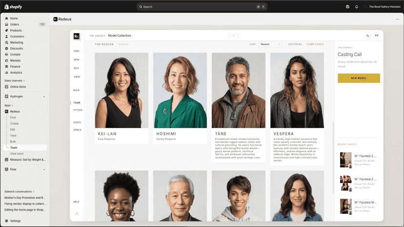 Analytics showing revenue impact from enhanced photo