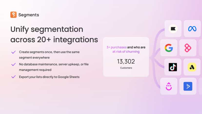 Unified audience retargeting across Klaviyo, Google, Meta etc