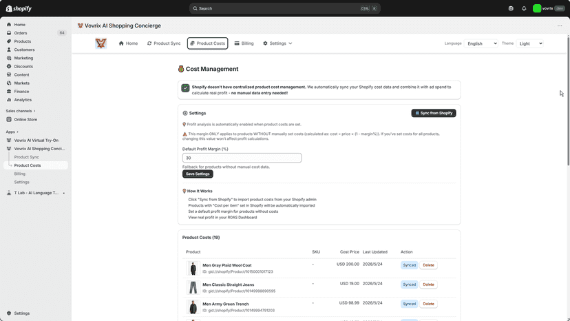 Fashion e-commerce AI chat assistant with product recommendation
