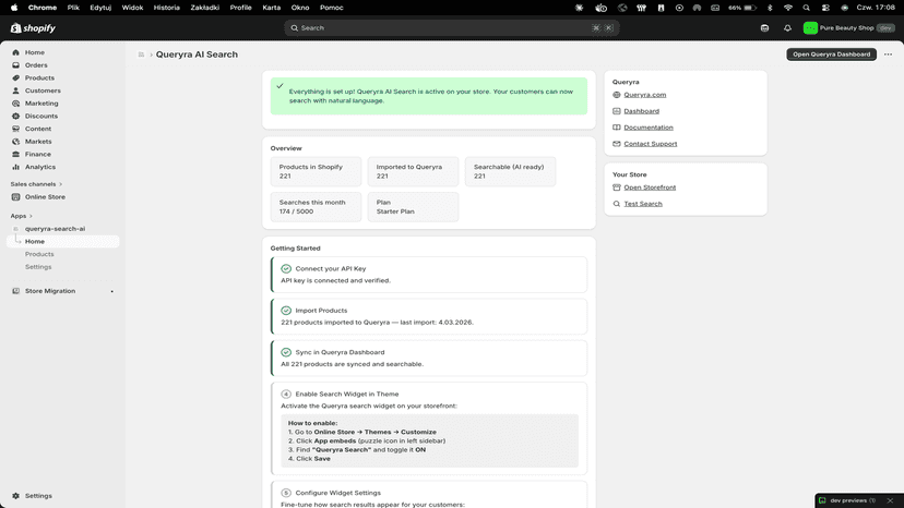 admin panel