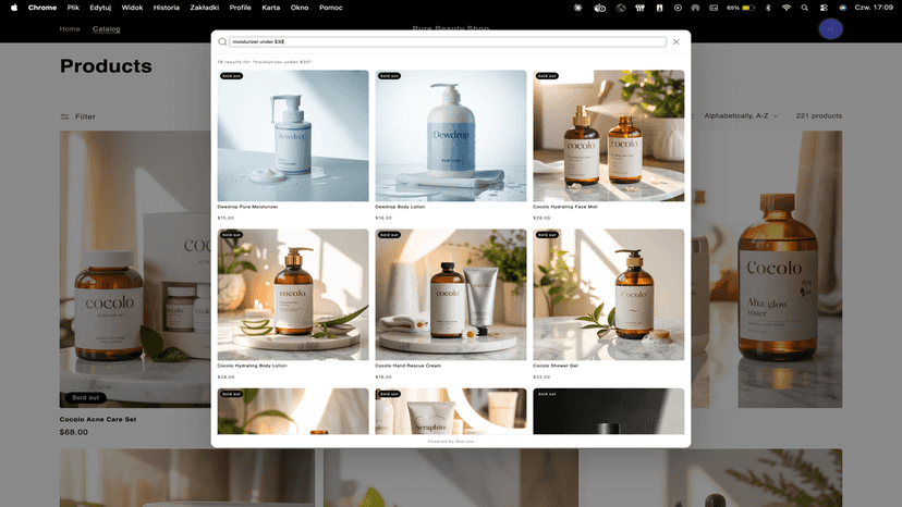 search results