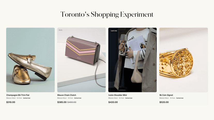 Toronto's Shopping Experiment.