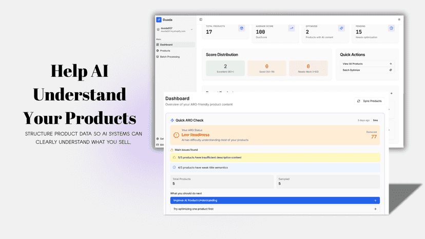 Structured product data helping AI understand products