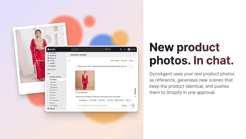 use dynoagent to get clean highly converting product image