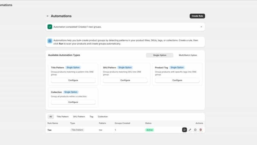 Linked products variants automation