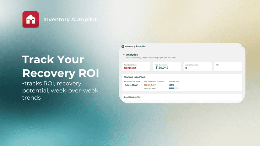Recovery analytics and ROI dashboard – Inventory Autopilot