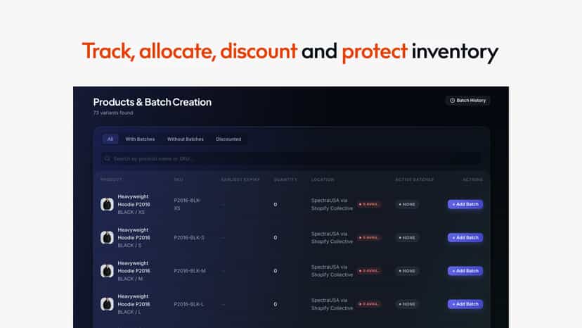 Track, allocate, and protect your Shopify product inventory.