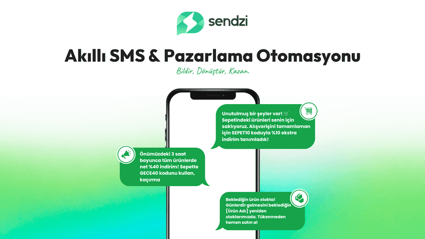 Shopify mağazanız için akıllı SMS pazarlama otomasyonu.