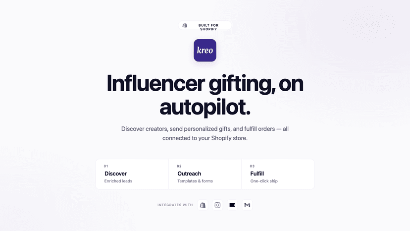 Influencer gifting, on autopilot