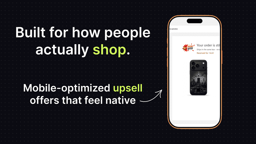 Built for how people actually shop - Mobile preview