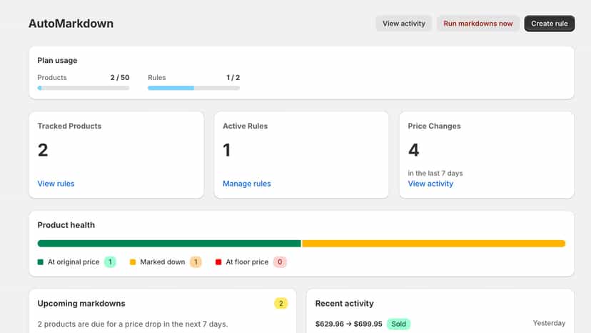 Auto markdown dashboard