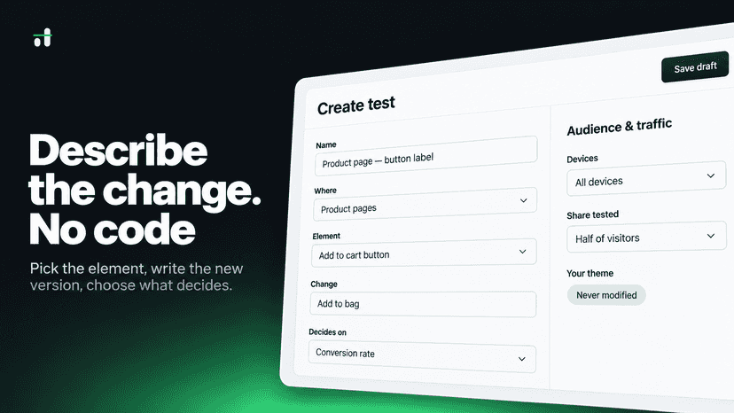 Create a test by picking an element and writing the new version