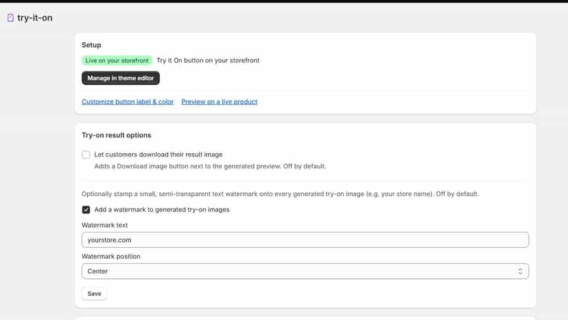 Mobile dashboard showing credit balance and usage stats