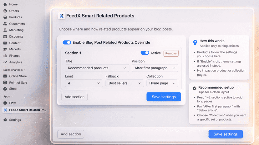 Blog Related Products - Easy setup