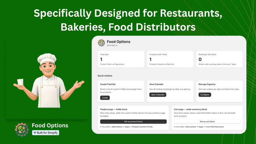 Specifically designed for bakery, restaurants, food delivery
