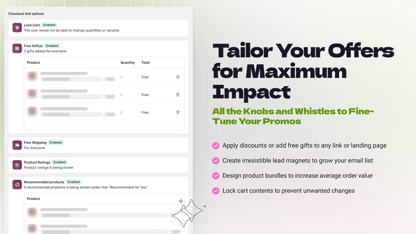 Multiple landing page templates