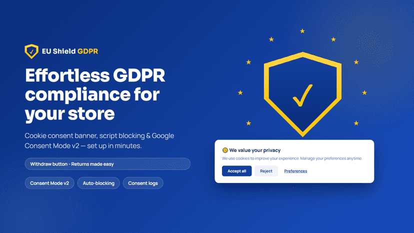 EU cookie banner, EU withdraw button