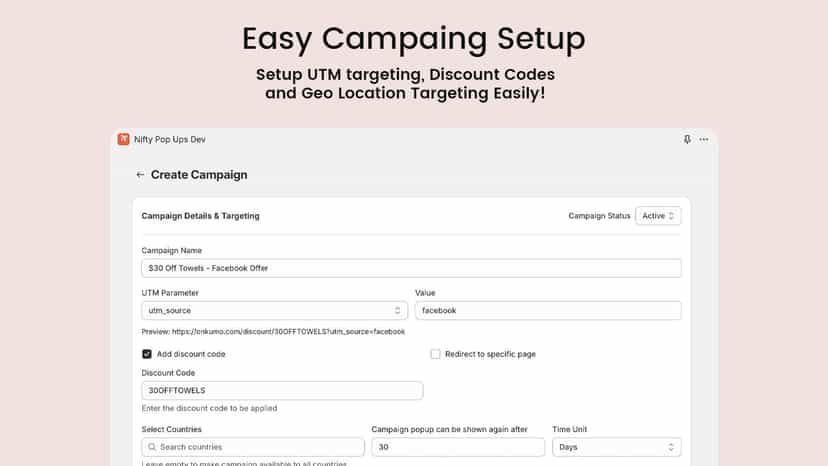Easy Targeting Setup
