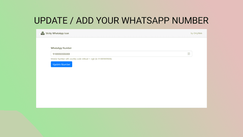 WhatsApp Sticky Icon for Customer Support