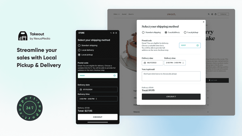 Add Local Delivery & Takeout (Local Pickup) to your Store