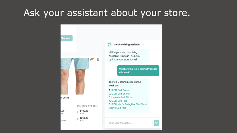 Ask your assistant about your store
