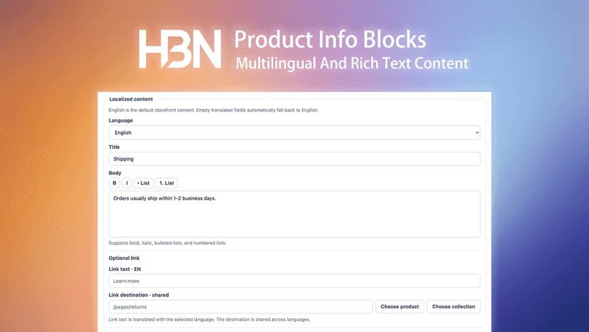 Multilingual And Rich Text Content