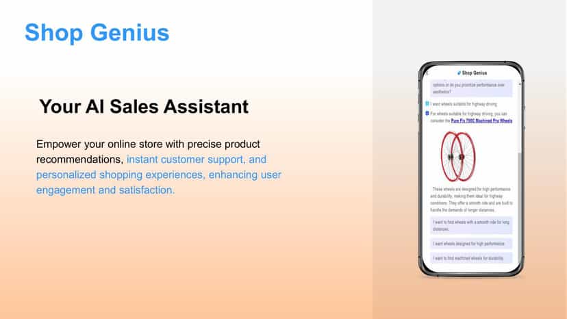 targeted product recommendations, instant customer support