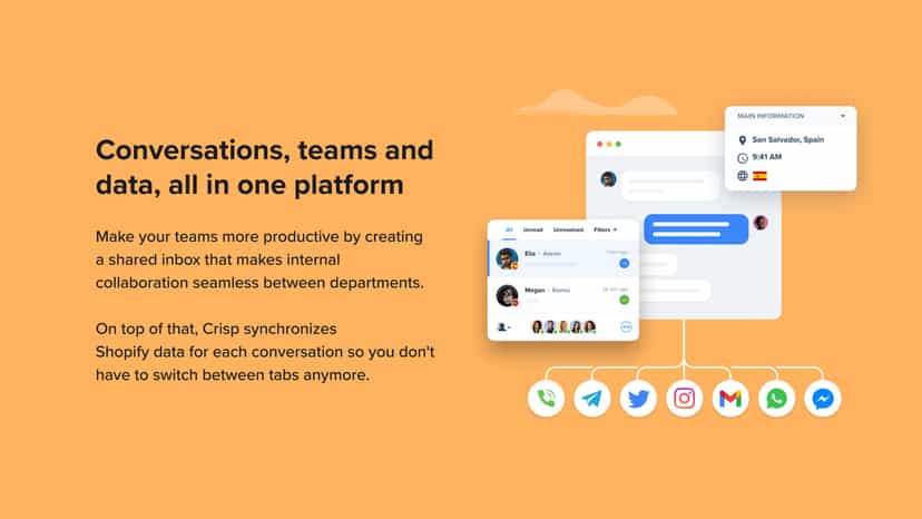 Multichannel helpdesk for Shopify merchants - Crisp
