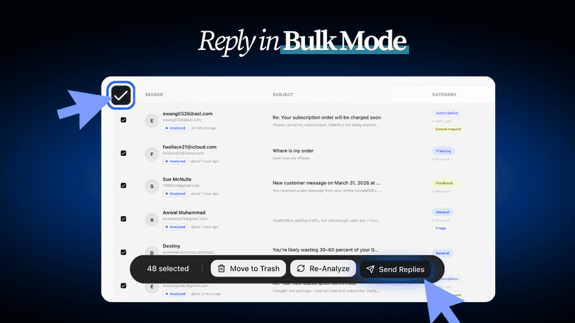 Reply to Bulk Mode