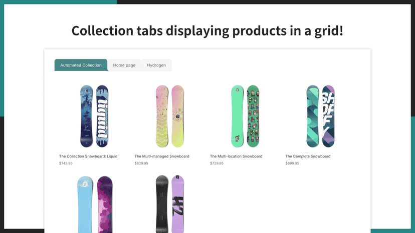Customize tab colors, fonts, borders, and layout