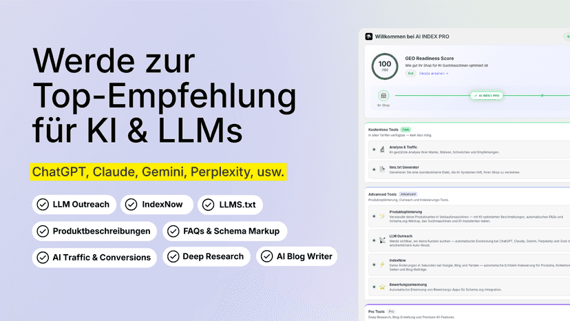 AI INDEX PRO - Alle Features auf einen Blick