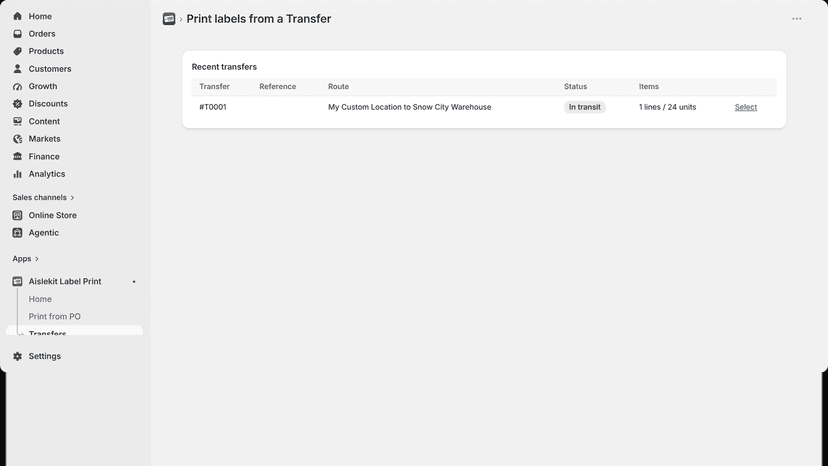 Or pull a Shopify transfer and print its lines.