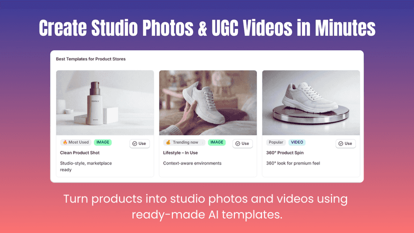 Studio Photos & UGC Videos