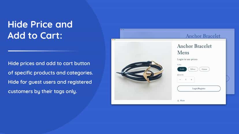 Hide price and add to cart