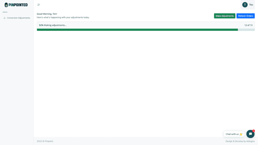 Upload Conversion Adjustments to Google.