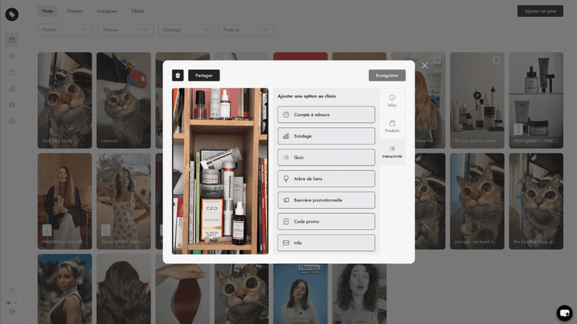 Interactivity features