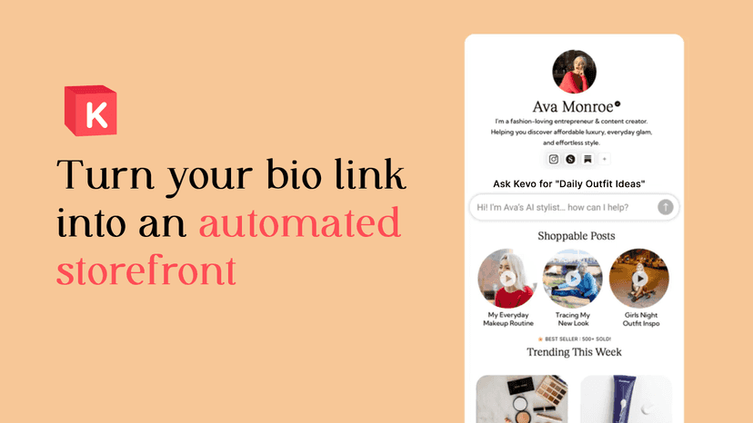 Turn your bio link into an automated storefront