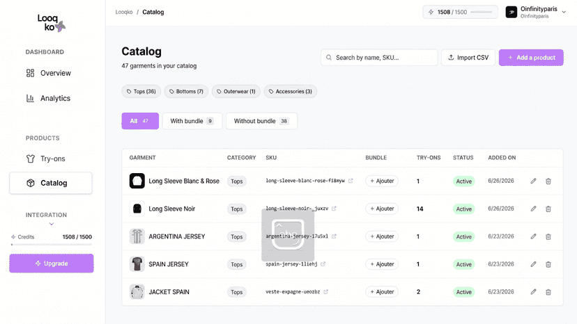 Manage your catalog right inside Shopify