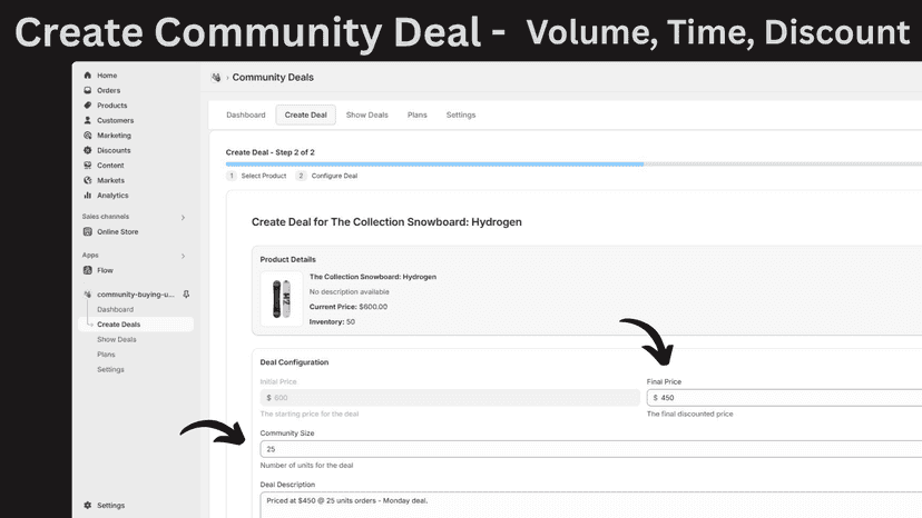 Create community deal