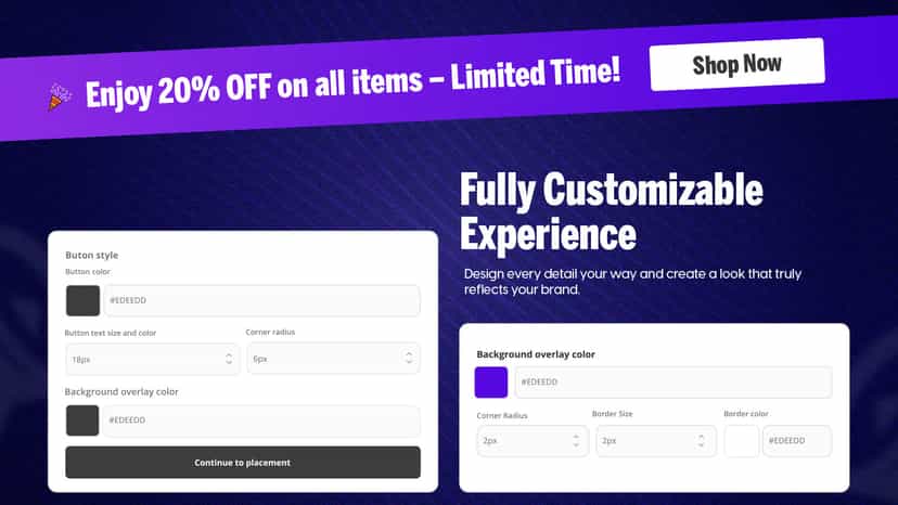 fully customize exprience