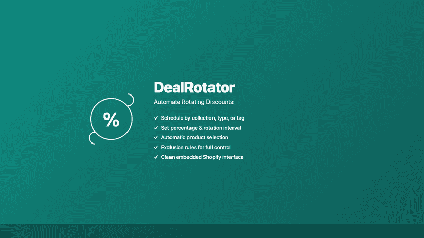 DealRotator app for automated discount rotations