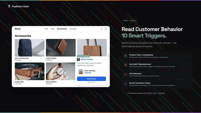 Read Customer Behavior 10 Smart Triggers.